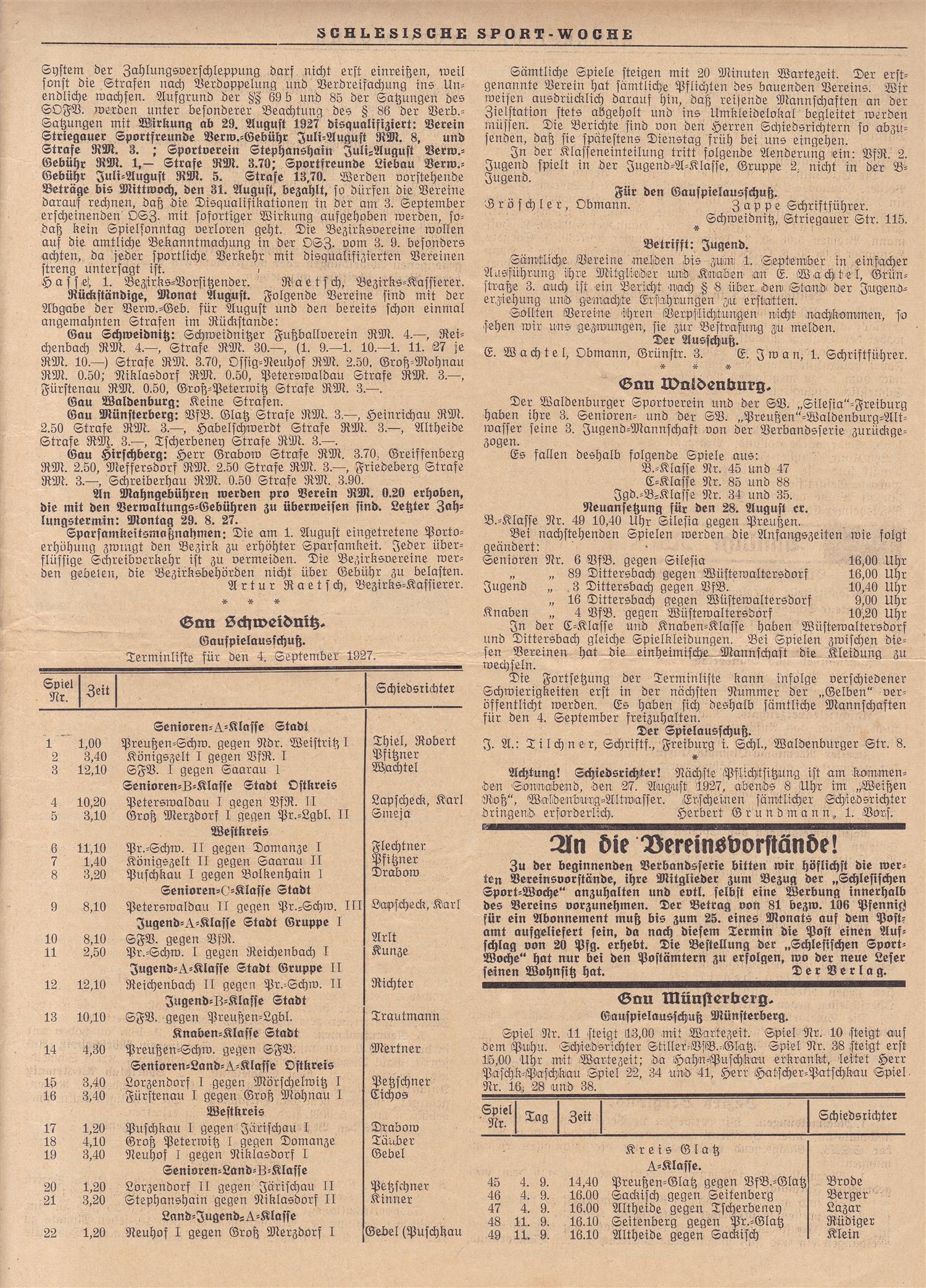 Schlesiche Sport Woche 23 08 1927 (1)